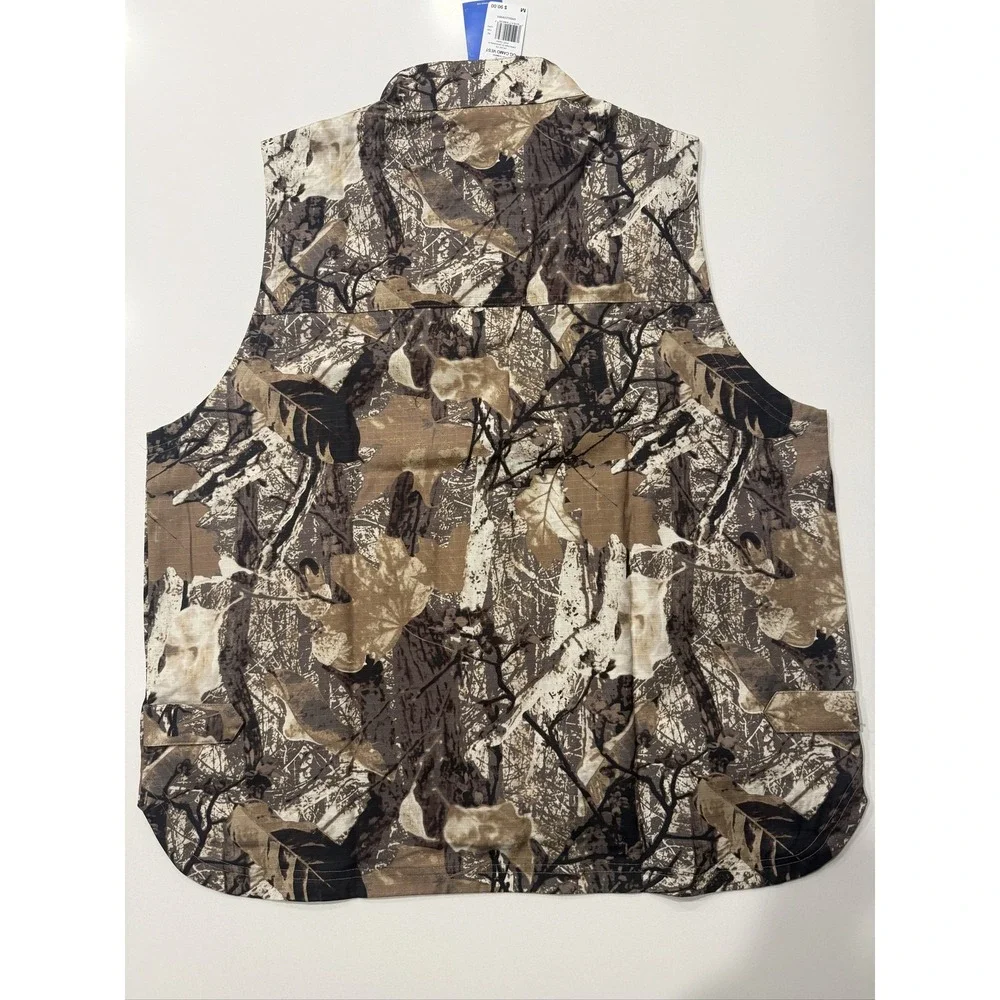 Adidas OG Camo Vest Men's M Brown Camouflage Full Zip Cotton KD6258